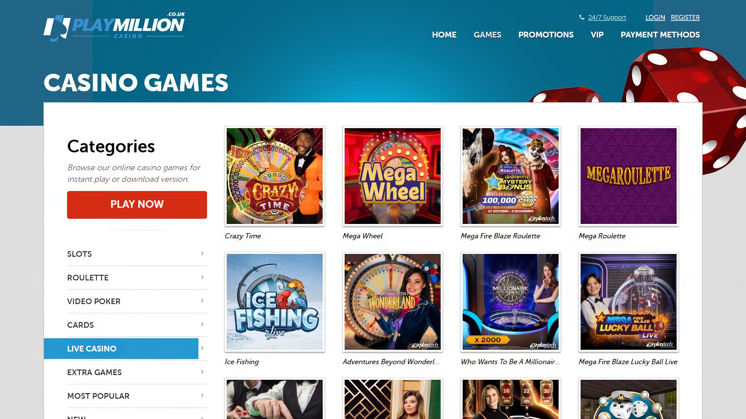 Playmillion desktop screenshot 2